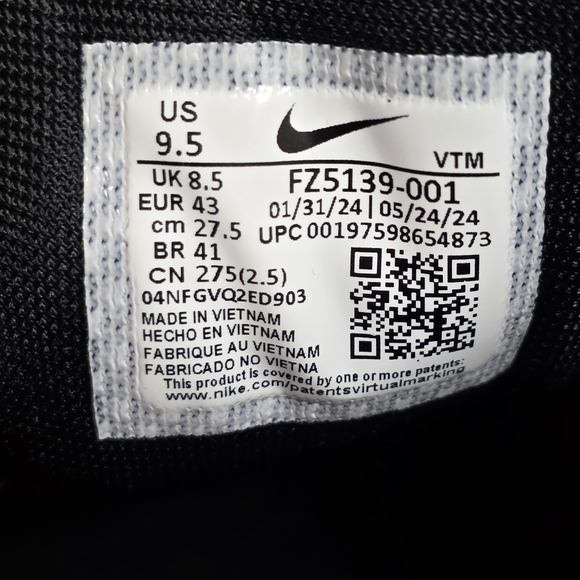 Nike Pegasus 41 Running Shoes Black Oregon State Beavers Men's Sz 9.5 FZ5139-001 - Picture 4 of 11